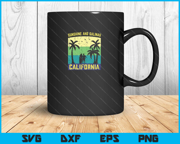 Sunshine y Salinas California SVG PNG Cortando archivos imprimibles