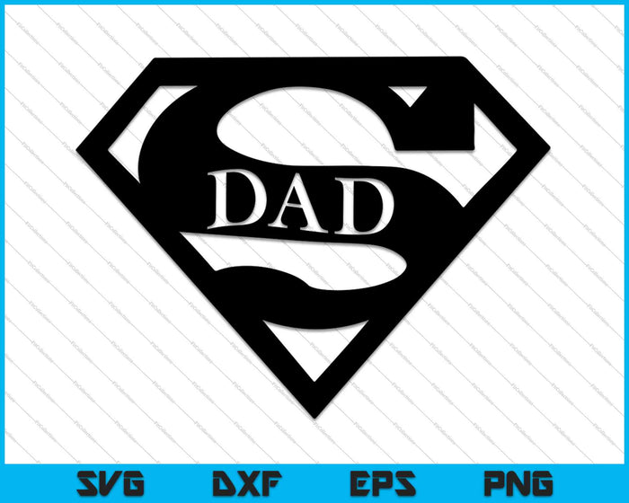 Super Dad SVG PNG Cutting Printable Files