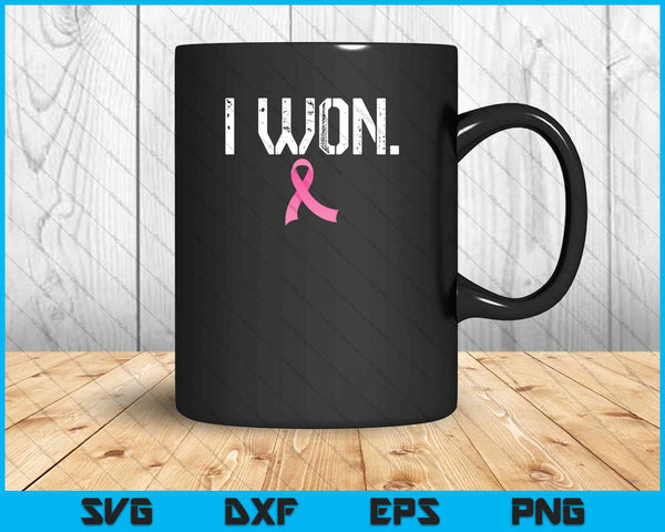 Sobreviviente de cáncer de mama SVG PNG cortando archivos imprimibles