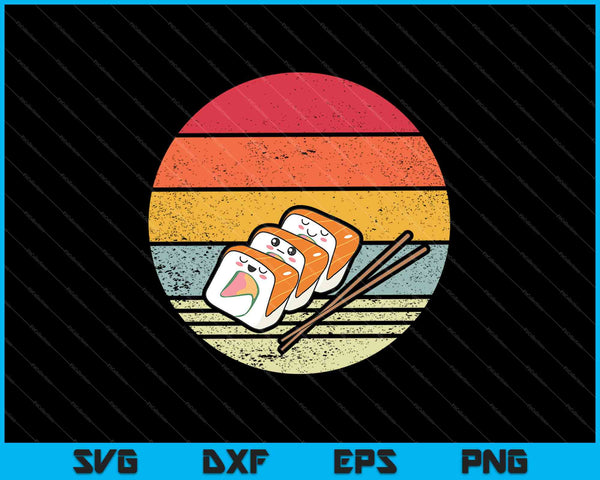 Sushi Roll Sashimi Lover SVG PNG Cortar archivos imprimibles