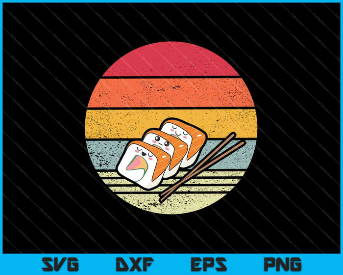 Sushi Roll Sashimi Lover SVG PNG Cutting Printable Files