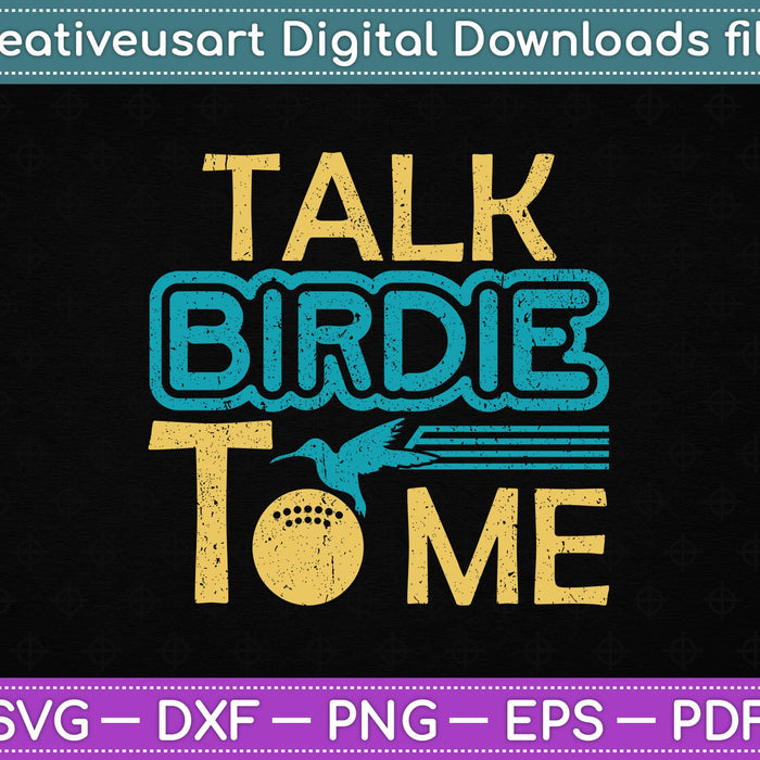 Divertida charla de golf Birdie To Me SVG PNG cortando archivos imprimibles