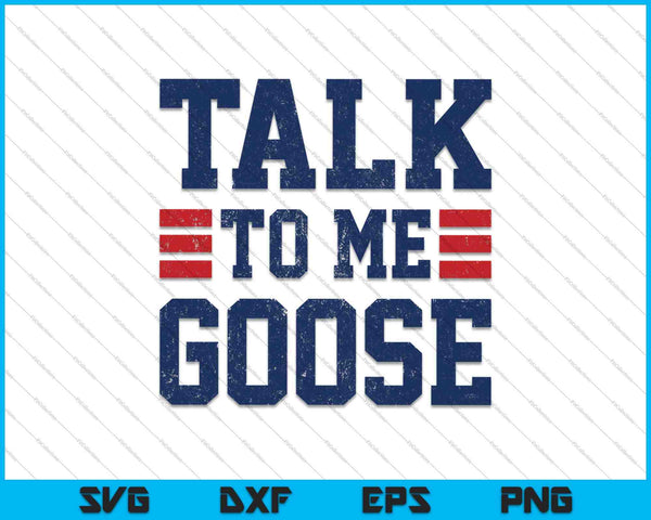 Praat met mij Goose SVG PNG snijden afdrukbare bestanden