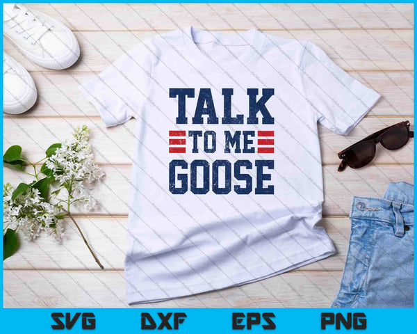 Praat met mij Goose SVG PNG snijden afdrukbare bestanden