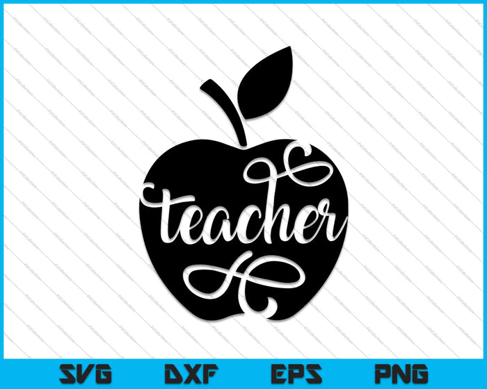 Teacher  School SVG PNG Cutting Printable Files