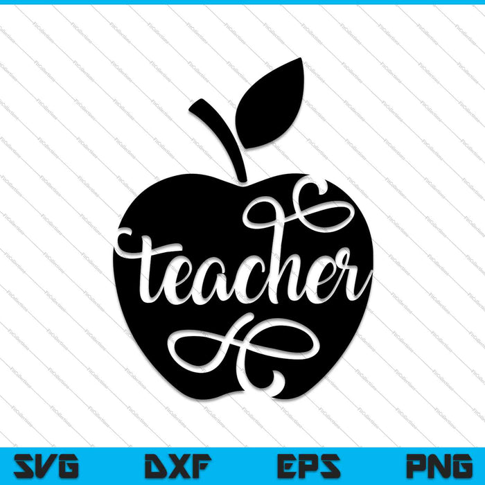 Teacher  School SVG PNG Cutting Printable Files