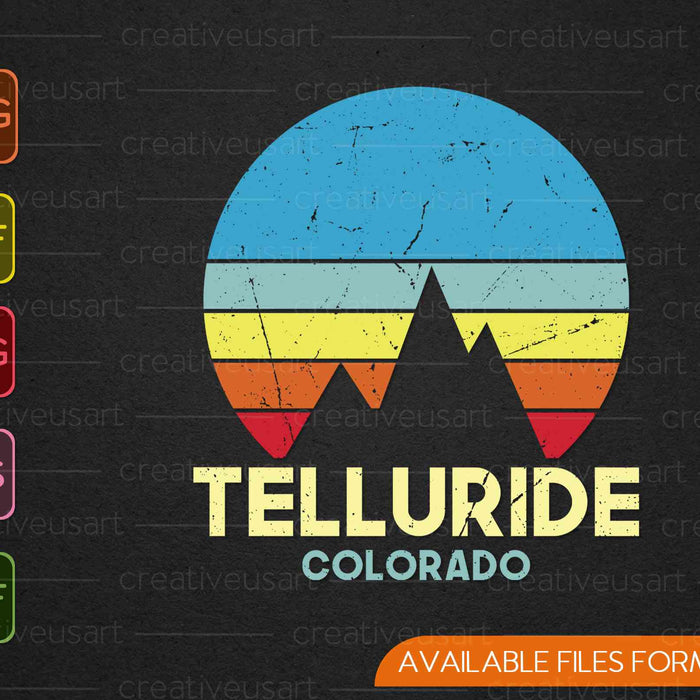 Telluride Colorado SVG PNG Cutting Printable Files