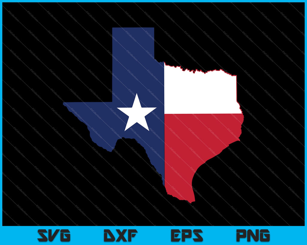 Texas Flag SVG PNG Cutting Printable Files – creativeusarts