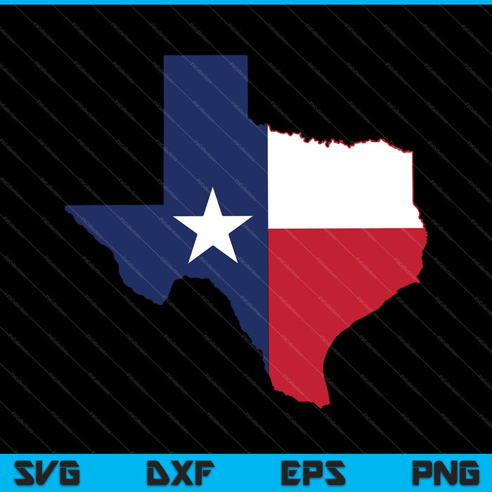 Bandera de Texas SVG PNG cortando archivos imprimibles