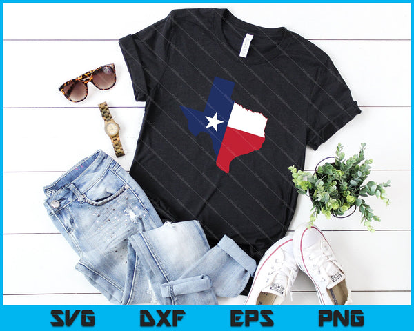 Texas Flag SVG PNG Cutting Printable Files - on a t-shirt