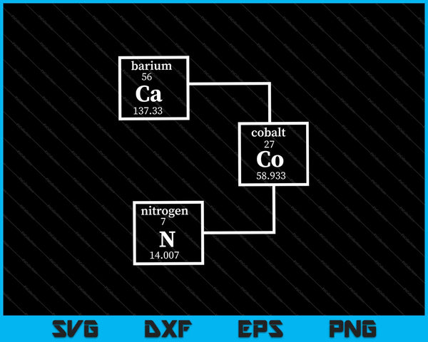 La química del tocino camiseta divertida nerd gráfica tabla periódica ciencia SVG PNG archivos