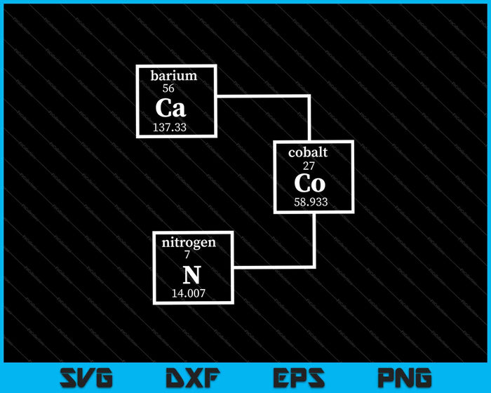 De chemie van spek T shirt grappige nerdy grafische periodiek systeem wetenschap SVG PNG-bestanden