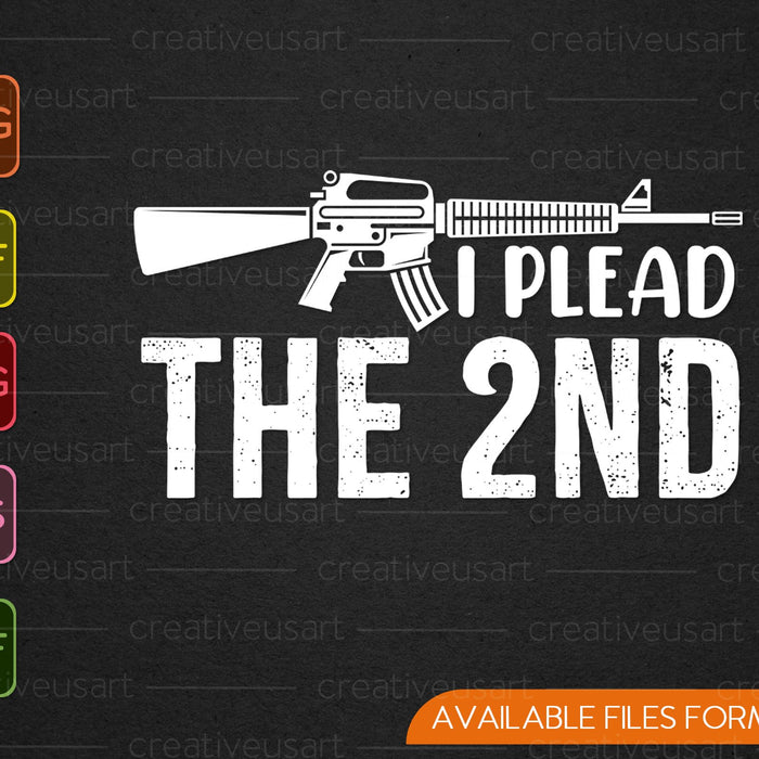The Goozler - I Plead The 2ND SVG PNG Cutting Printable Files