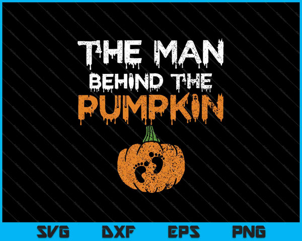 The Man Behind The Pumpkin SVG PNG Cutting Printable Files