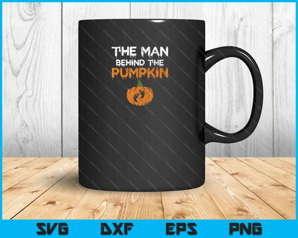 The Man Behind The Pumpkin SVG PNG Cutting Printable Files
