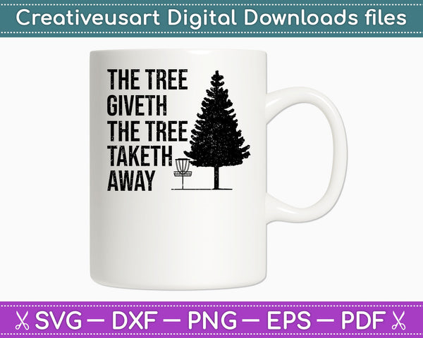 El árbol da el árbol quita el disco Golf SVG PNG cortando archivos imprimibles