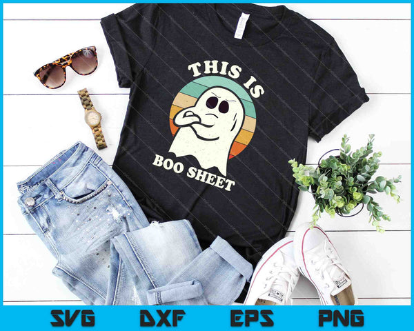 This Is Boo Sheet SVG PNG Cutting Printable Files - on a t-shirt