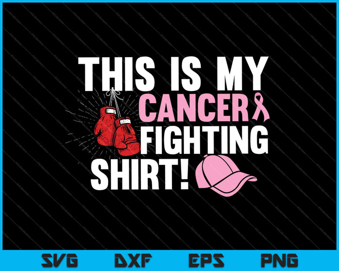 Dit is mijn kankerbestrijding shirt borstkanker Survivor SVG PNG snijden afdrukbare bestanden