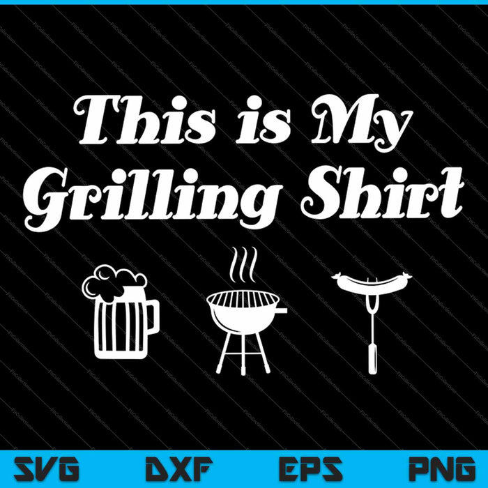 Esta es mi camisa a la parrilla SVG PNG cortando archivos imprimibles