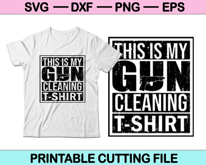 Esta es mi pistola limpiando SVG PNG cortando archivos imprimibles