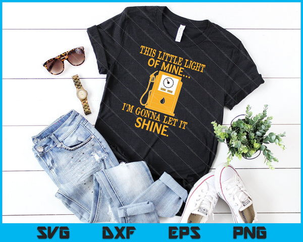 This little light of mine I’m gonna let it shine SVG PNG Cutting Printable Files - on a t-shirt