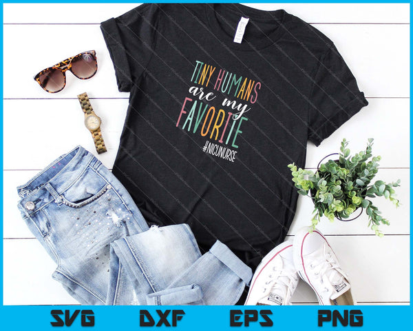 Los pequeños humanos son mis archivos imprimibles de corte SVG PNG favoritos - on a t-shirt