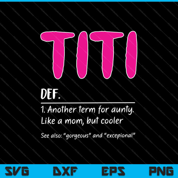 Titi Definición SVG PNG Cortando Archivos Imprimibles