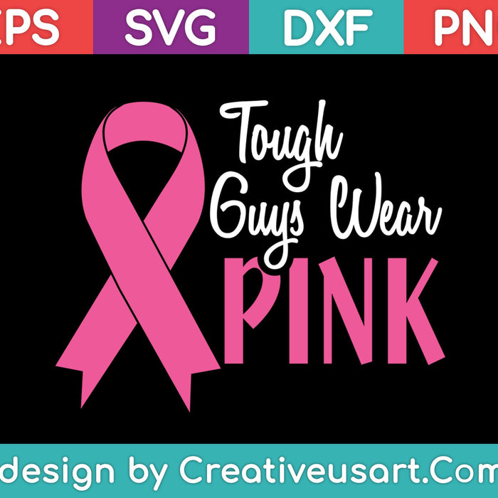 Stoere jongens dragen roze SVG PNG snijden afdrukbare bestanden