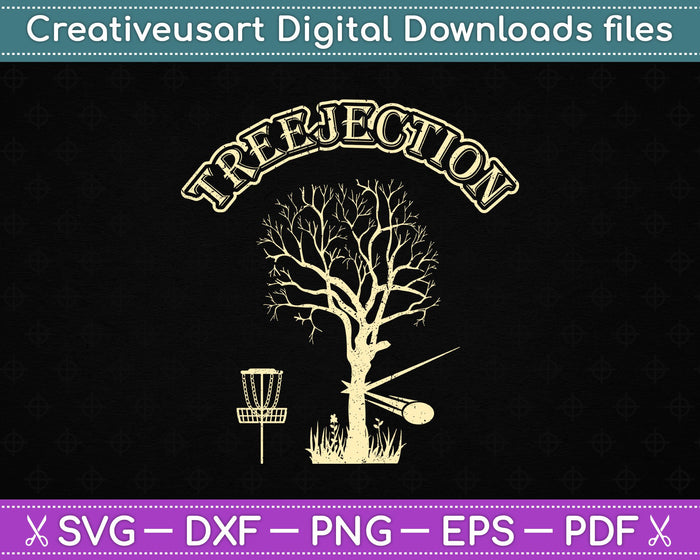 Treejection Disc Golf SVG PNG Cutting Printable Files