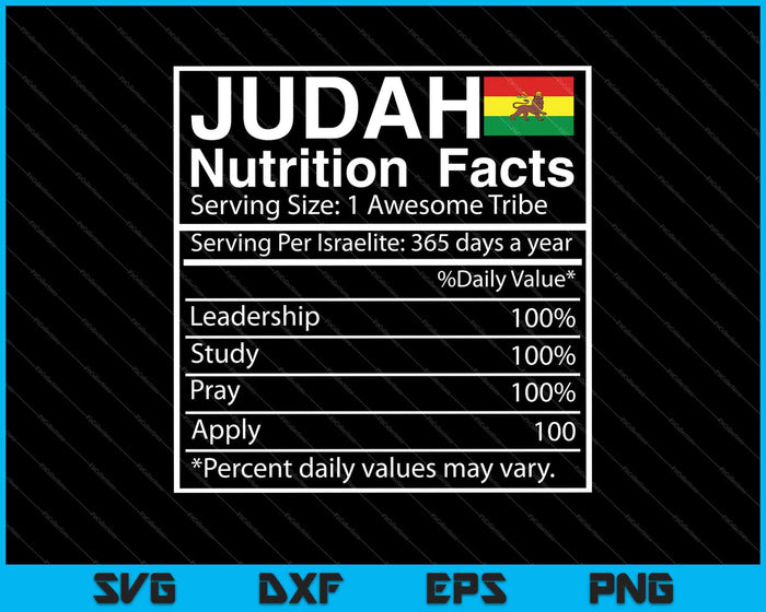 Tribu de Judá Información nutricional Hebreo Israelita SVG PNG Cortar archivos imprimibles