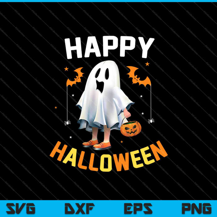 Trick or Treat Happy Halloween SVG PNG snijden afdrukbare bestanden