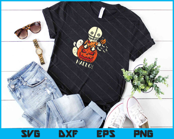 Trick or Treat Funny Cute Sam Halloween Costume SVG PNG Cutting Printable Files - on a t-shirt