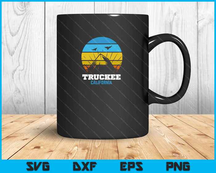 Truckee California SVG PNG cortando archivos imprimibles