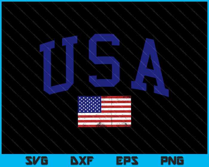 USA Flag SVG PNG Cutting Printable Files