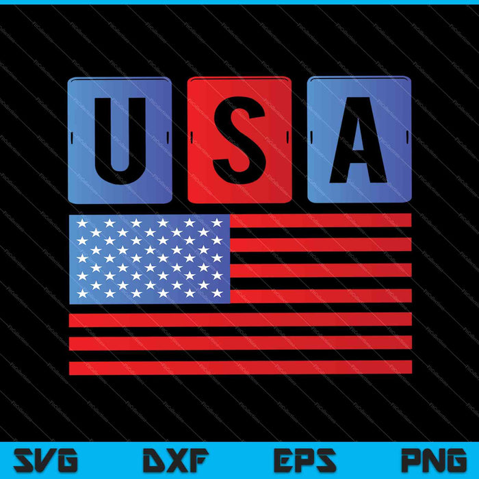 USA American Flag United States US Patriotic SVG PNG Cutting Printable Files