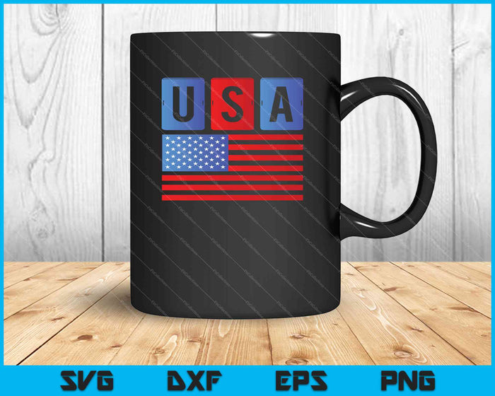 USA American Flag United States US Patriotic SVG PNG Cutting Printable Files