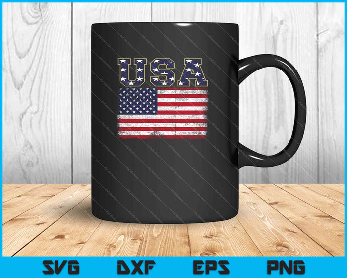 USA Amerikaanse vlag Verenigde Staten Amerikaanse patriottische SVG PNG snijden afdrukbare bestanden