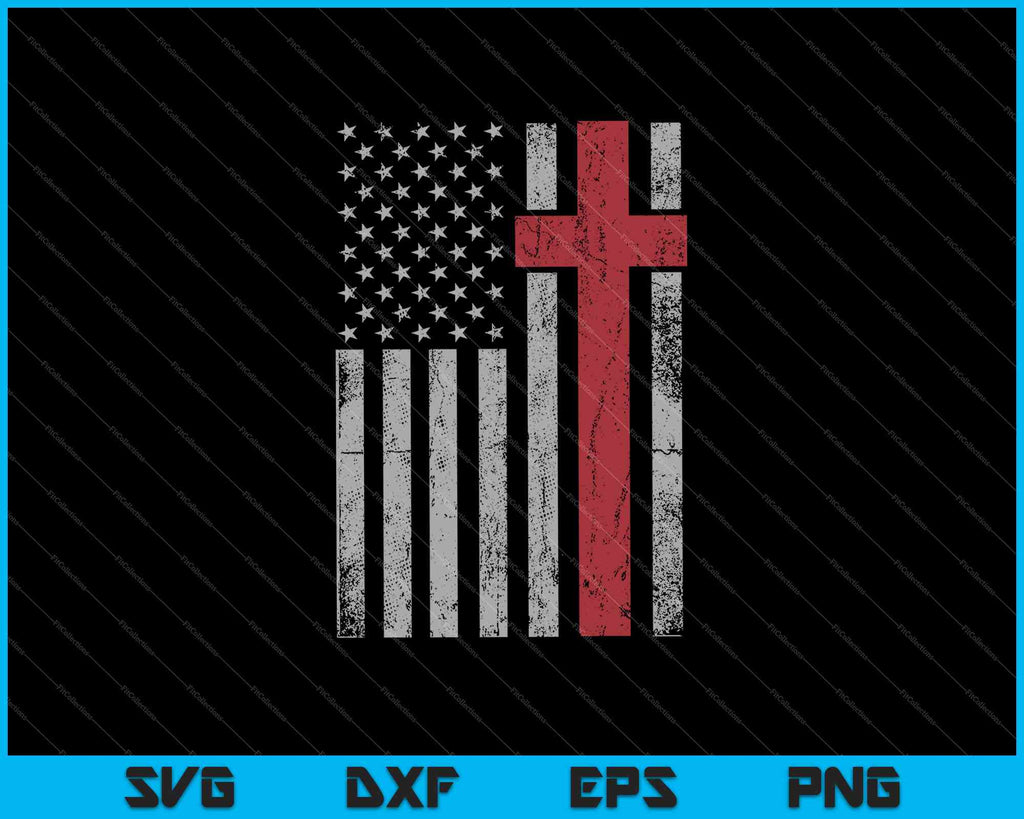 USA Flag Christian SVG PNG Files – creativeusarts