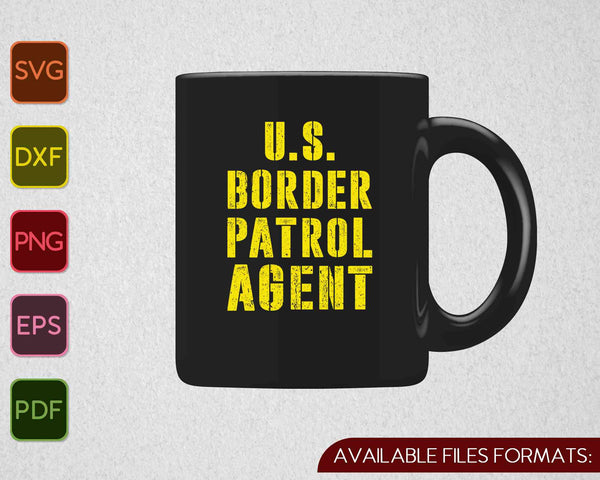 US Border Patrol Agent SVG PNG snijden afdrukbare bestanden