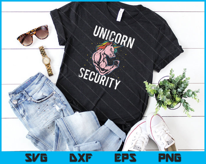 Unicorn Security Funny Costume Police SVG PNG Cutting Printable Files