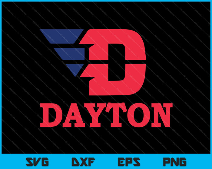 Universiteit van Dayton Flyers UD basketbal SVG PNG snijden afdrukbare bestanden