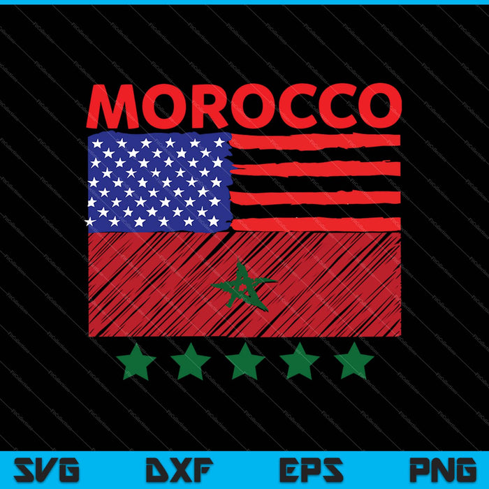 Usa Morocco Moors Peace Moorish Morocco American SVG PNG Files