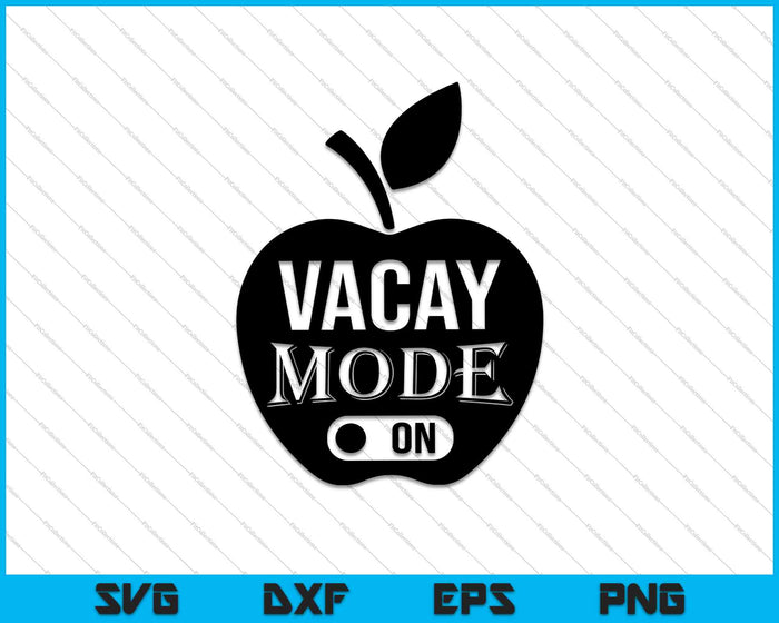 Vacay-modus op SVG PNG-afdrukbare bestanden snijden