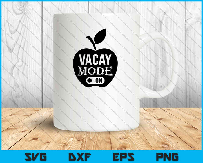 Vacay-modus op SVG PNG-afdrukbare bestanden snijden