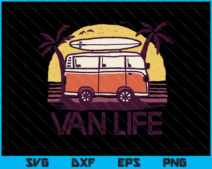 Van Life Travel SVG PNG Cutting Printable Files