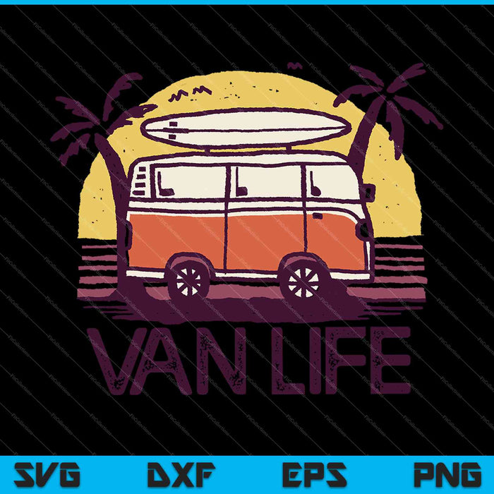 Van Life Travel SVG PNG Cortar archivos imprimibles