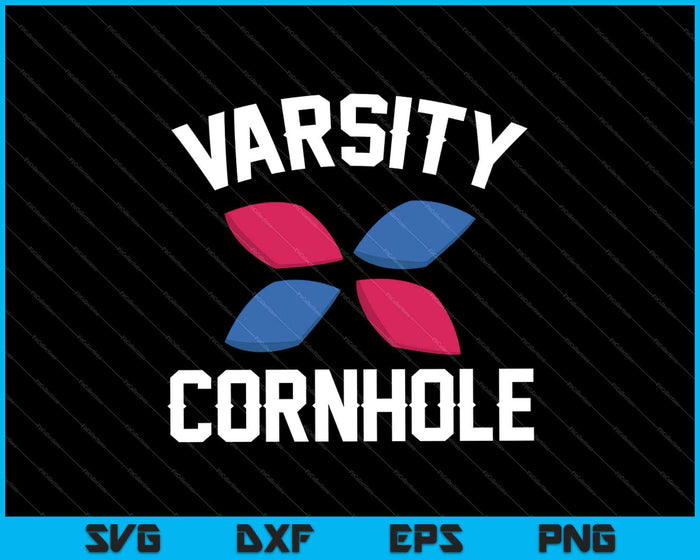 Varsity Cornhole SVG PNG snijden afdrukbare bestanden