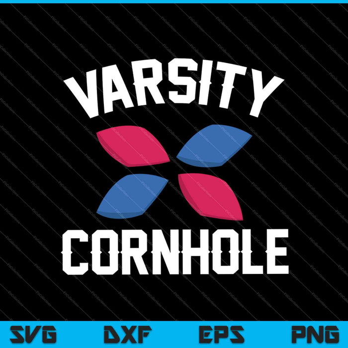Varsity Cornhole SVG PNG cortando archivos imprimibles