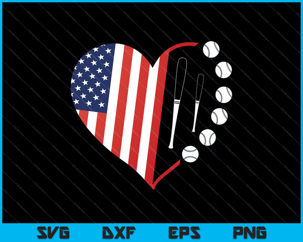 Vintage Amerikaanse vlag honkbal 4 juli SVG PNG snijden afdrukbare bestanden 