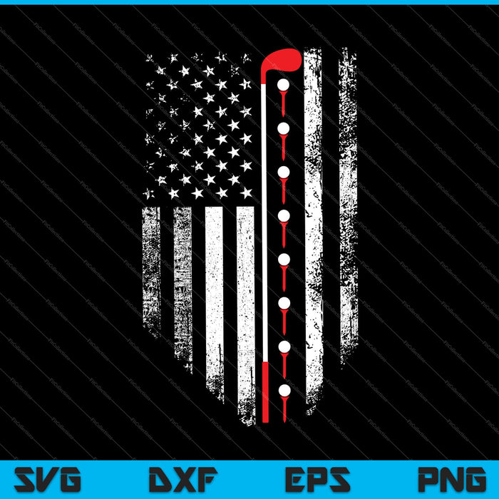 Vintage American USA Flag SVG PNG Cortar archivos imprimibles